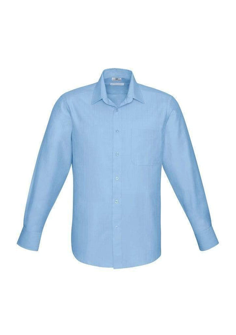 Biz Collection Corporate Wear Blue / S Biz Collection Men’s Preston Long Sleeve Shirt S312ml