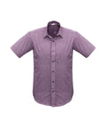 Biz Collection Corporate Wear Plum / XS Biz Collection Men’s Trend Short Sleeve Shirt S622ms