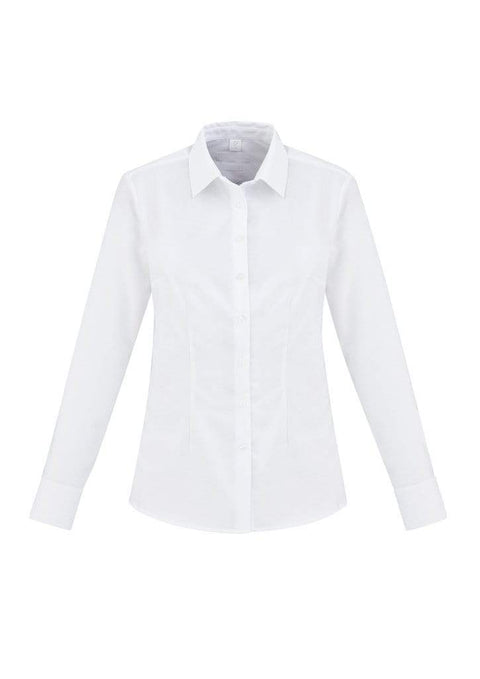 Biz Collection Corporate Wear White / 6 Biz Collection Regent Ladies L/S Shirt S912LL