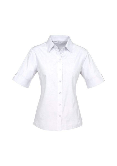 Biz Collection Corporate Wear White / 6 Biz Collection Women’s Ambassador Short Sleeve Shirt S29522