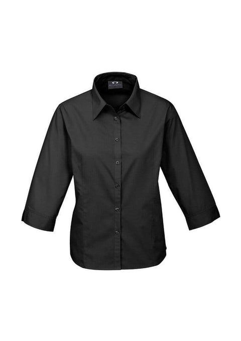 Biz Collection Corporate Wear Black / 6 Biz Collection Women’s Base 3/4 Sleeve Shirt S10521