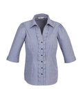 Biz Collection Corporate Wear Blue / 6 Biz Collection Women’s Edge 3/4 Sleeve Shirt S267lt