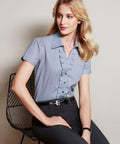 Biz Collection Corporate Wear Biz Collection Women’s Edge Short Sleeve Shirt S267ls