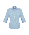 Biz Collection Corporate Wear Blue / 6 Biz Collection Women’s Ellison 3/4 Sleeve Shirt S716lt