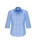 Biz Collection Corporate Wear Blue / 6 Biz Collection Women’s Euro 3/4 Sleeve Shirt S812LT