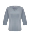 Biz Collection Corporate Wear Silver / 6 Biz Collection Women’s Lana 3/4 Sleeve Top K819lt
