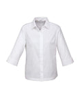 Biz Collection Corporate Wear White / 6 Biz Collection Women’s Luxe 3/4 Sleeve Shirt S10221