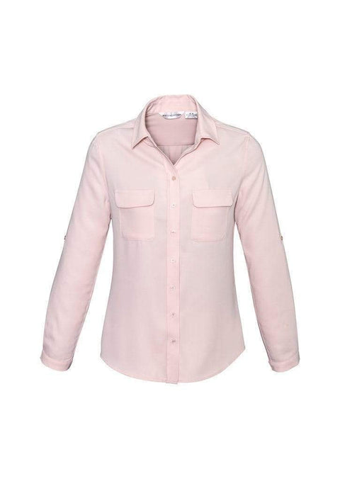 Biz Collection Women’s Madison Long Sleeve S626ll Corporate Wear Biz Collection Blush Pink 6 