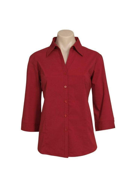 Biz Collection Corporate Wear Cherry / 6 Biz Collection Women’s Metro 3/4 Sleeve Shirt Lb7300