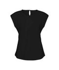 Biz Collection Corporate Wear Black / 6 Biz Collection Women’s Mia Pleat Knit Top K624ls