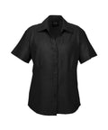 Biz Collection Corporate Wear Black / 6 Biz Collection Women’s Plain Oasis Short Sleeve Shirt Lb3601