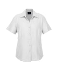 Biz Collection Corporate Wear White / 6 Biz Collection Women’s Plain Oasis Short Sleeve Shirt Lb3601