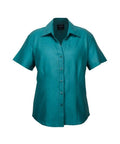 Biz Collection Corporate Wear Teal / 6 Biz Collection Women’s Plain Oasis Short Sleeve Shirt Lb3601