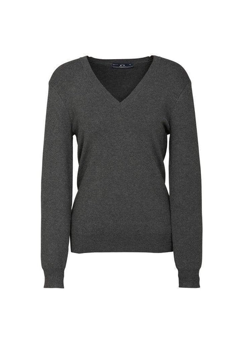 Biz Collection Corporate Wear Charcoal / S Biz Collection Women’s V-neck Pullover Lp3506