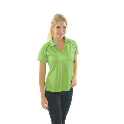 DNC Workwear Casual Wear Cool Lime/Navy / 24 DNC WORKWEAR Women’s Cool-Breathe Rome Polo 5268
