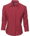 DNC Workwear Corporate Wear Cherry / 6 DNC WORKWEAR Ladies Cool-Breathe 3/4 Sleeve Shirt 4238