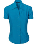 DNC Workwear Corporate Wear Teal / 6 DNC WORKWEAR Ladies Cool-Breathe Short Sleeve Shirt 4237
