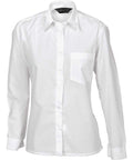 DNC Workwear Corporate Wear White / 6 DNC WORKWEAR Ladies Polyester Cotton Long Sleeve Poplin Shirt 4202
