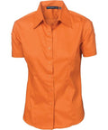 DNC Workwear Corporate Wear Rust / 6 DNC WORKWEAR Ladies Premier Stretch Poplin Short Sleeve Business Shirt 4231