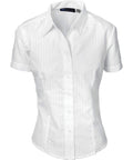 DNC Workwear Corporate Wear DNC WORKWEAR Ladies Tonal Stripe Short Sleeve Shirt 4235