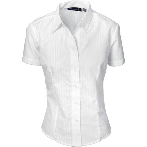 DNC Workwear Corporate Wear DNC WORKWEAR Ladies Tonal Stripe Short Sleeve Shirt 4235