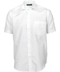 DNC Workwear Corporate Wear White / 37 DNC WORKWEAR Men’s Tonal Stripe Short Sleeve Shirt 4155