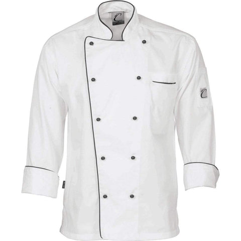 DNC Workwear Hospitality & Chefwear White / XS DNC WORKWEAR Classic Long Sleeve Chef Jacket 1112