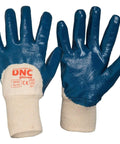 DNC Workwear PPE Blue/Nature / XL/10 DNC WORKWEAR Blue Nitrile 3/4 Dip GN32