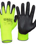 DNC Workwear PPE Black/HiVis Yellow / S/7 DNC WORKWEAR Nitrile Breathe foam GN03
