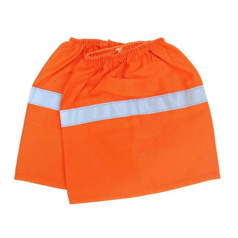 DNC Workwear Work Wear Orange / H: 21cm X W: 20cm DNC WORKWEAR Cotton Boot Covers with Reflective Tape 6002