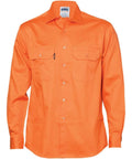 DNC Workwear Work Wear DNC WORKWEAR Cotton Drill Long Sleeve Work Shirt 3202