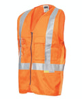 DNC Workwear Work Wear Orange / S DNC WORKWEAR Day/Night Cross Back Cotton Safety Vest 3810
