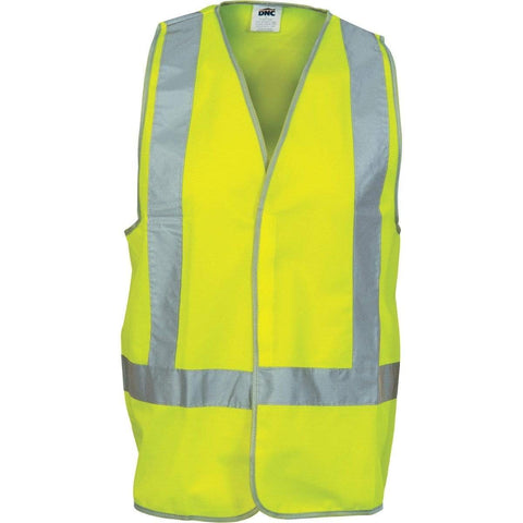 DNC Workwear Work Wear Yellow / S DNC WORKWEAR Day/Night Cross Back Safety Vest 3805
