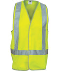DNC Workwear Work Wear Yellow / XS DNC WORKWEAR Day/Night Safety Vest with H-pattern 3804
