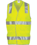 DNC Workwear Work Wear DNC WORKWEAR Day/Night Safety Vest with Hoop & Shoulder Generic R/Tape 3503
