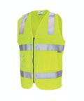 DNC Workwear Work Wear Yellow / 3XL DNC WORKWEAR Day/Night Side Panel Safety Vest 3807