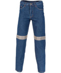 DNC Workwear Work Wear Blue / 72R DNC WORKWEAR Denim Jeans with CSR Reflective Tape 3327