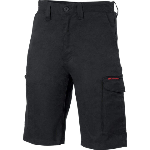 DNC Workwear Work Wear Black / 102R DNC WORKWEAR Digga Cool-Breeze Cotton Cargo Shorts 3351