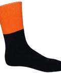 DNC Workwear Work Wear Orange/Navy / 2-5 DNC WORKWEAR Extra Thick Hi-Vis 2 Tone Bamboo Socks S109