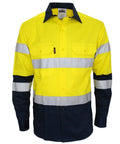 DNC Workwear Work Wear Yellow/Navy / S DNC WORKWEAR Hi-Vis 2-tone Bio-Motion Taped Shirt 3976