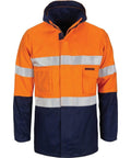 DNC Workwear Work Wear Orange/Navy / XS DNC WORKWEAR Hi-Vis 4-in-1 Cotton Drill Jacket with Generic Reflective Tape 3764