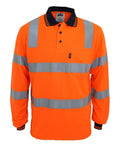 DNC Workwear Work Wear Orange / XS DNC WORKWEAR Hi-Vis Bio-motion Taped L/S Polo 3713
