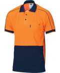 DNC Workwear Work Wear DNC WORKWEAR Hi-Vis Cool-Breathe Double Piping Short Sleeve Polo 3753