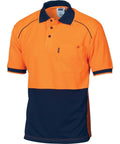 DNC Workwear Work Wear DNC WORKWEAR Hi-Vis Cool-Breathe Front Piping Short Sleeve Polo 3754