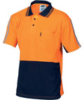 DNC Workwear Work Wear DNC WORKWEAR Hi-Vis Cool-Breathe Short Sleeve Stripe Polo 3755