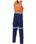 DNC Workwear Work Wear Orange/Navy / 77R DNC WORKWEAR Hi-Vis Cotton Action Back with 3M Reflective Tape 3857