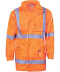 DNC Workwear Work Wear Orange / XS DNC WORKWEAR Hi-Vis Cross-Back D/N 2-in-1 Rain Jacket 3995