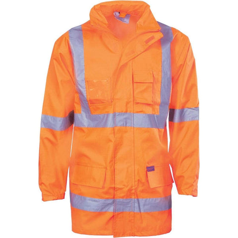DNC Workwear Work Wear Orange / XS DNC WORKWEAR Hi-Vis Cross-Back D/N 2-in-1 Rain Jacket 3995