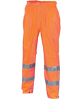 DNC Workwear Work Wear Orange / S DNC WORKWEAR Hi-Vis D/N Breathable Rain Pants with 3M Reflective Tape 3872