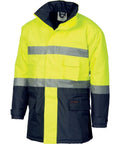 DNC Workwear Work Wear Yellow/Navy / M DNC WORKWEAR Hi-Vis D/N Two-Tone Parka Jacket 3768
